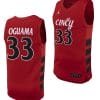 Ody Oguama Jersey #33 Cincinnati Bearcats College Basketball Replica 2023-24 Red