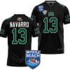 Parker Navarro Jersey #13 Ohio Bobcats 2023 Myrtle Beach Bowl Patch College Football Black 4 Parker Navarro Jersey #13 Ohio Bobcats 2023 Myrtle Beach Bowl Patch College Football Black