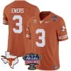 Quinn Ewers Jersey #3 Texas Longhorns Sugar Bowl Patch Vapor Football Texas Orange