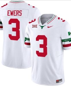 Quinn Ewers Jersey #3 Texas Longhorns Mexico Vapor College Football White