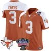 Quinn Ewers Jersey #3 Texas Longhorns Sugar Bowl Patch Vapor Football Orange Alternate