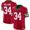 Ricky Williams Jersey #34 Texas Longhorns Mexico Vapor College Football Red