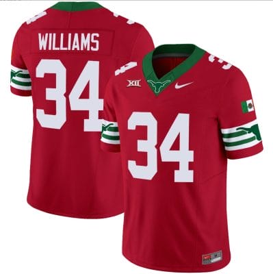 Ricky Williams Jersey #34 Texas Longhorns Mexico Vapor College Football Red 8 Ricky Williams Jersey #34 Texas Longhorns Mexico Vapor College Football Red