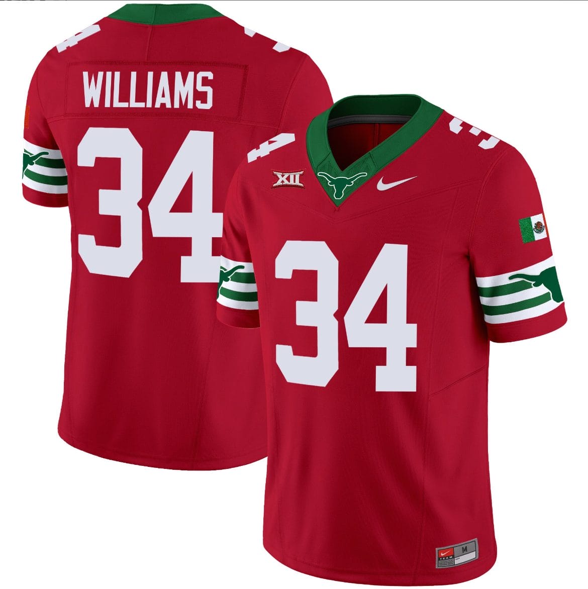 Ricky Williams Jersey #34 Texas Longhorns Mexico Vapor College Football Red 1 Ricky Williams Jersey #34 Texas Longhorns Mexico Vapor College Football Red