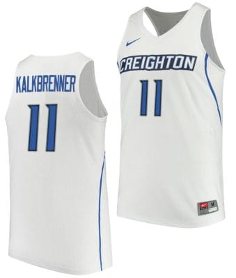 Ryan Kalkbrenner Jersey #11 Creighton Bluejays College Basketball Performance White 8 Ryan Kalkbrenner Jersey #11 Creighton Bluejays College Basketball Performance White