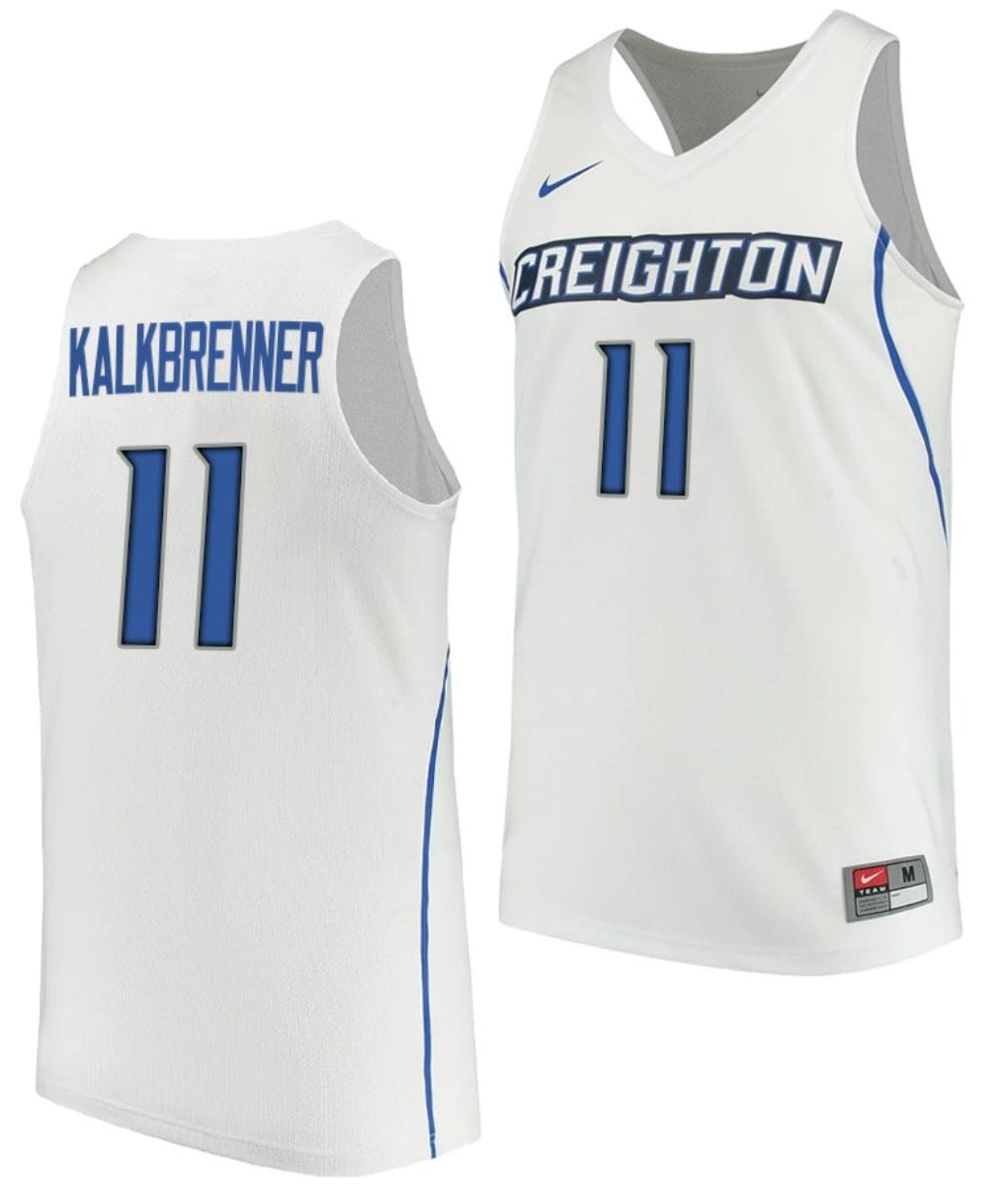 Ryan Kalkbrenner Jersey #11 Creighton Bluejays College Basketball Performance White 1 Ryan Kalkbrenner Jersey #11 Creighton Bluejays College Basketball Performance White