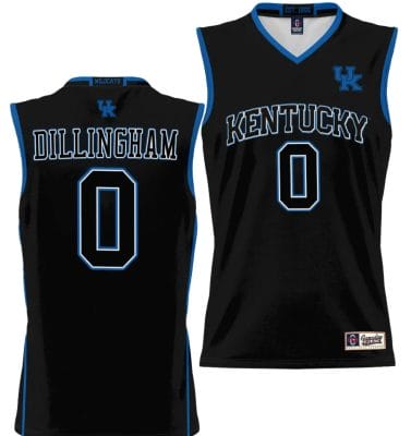 Rob Dillingham Jersey #0 Kentucky Wildcats NIL College Basketball Lightweight Black