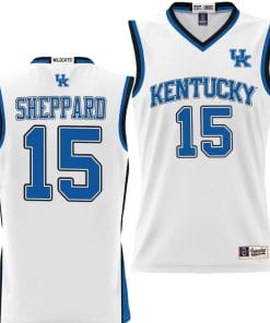 Reed Sheppard Jersey #15 Kentucky Wildcats NIL College Basketball Lightweight White