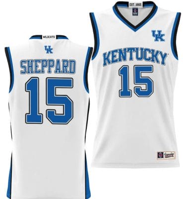 Reed Sheppard Jersey #15 Kentucky Wildcats NIL College Basketball Lightweight White 8 Reed Sheppard Jersey #15 Kentucky Wildcats NIL College Basketball Lightweight White