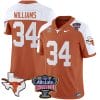 Ricky Williams Jersey #34 Texas Longhorns Sugar Bowl Patch Vapor Football Orange Alternate