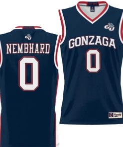 Ryan Nembhard Jersey #0 Gonzaga Bulldogs NIL College Basketball Lightweight Black