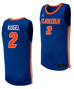 Riley Kugel Jersey #2 Florida Gators College Basketball 2023-24 Replica Uniform Royal