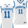 Ryan Kalkbrenner Jersey #11 Creighton Bluejays College NIL Basketball Lightweight White