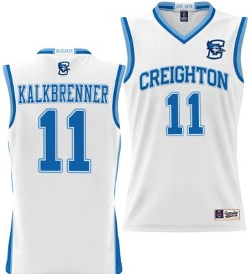 Ryan Kalkbrenner Jersey #11 Creighton Bluejays College NIL Basketball Lightweight White