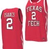 Ricky Pop Isaacs Jersey #2 Texas Tech Red Raiders Basketball uniform Red 5 Ricky Pop Isaacs Jersey #2 Texas Tech Red Raiders Basketball uniform Red