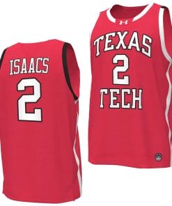 Ricky Pop Isaacs Jersey #2 Texas Tech Red Raiders Basketball uniform Red