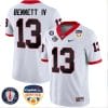 Stetson Bennett Jersey #13 Georgia Bulldogs Orange Bowl Patch Football Stitched White 4 Stetson Bennett Jersey #13 Georgia Bulldogs Orange Bowl Patch Football Stitched White