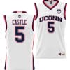 Stephon Castle Jersey #5 UConn Huskies NIL College Basketball Lightweight White
