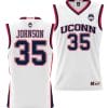Samson Johnson Jersey #35 UConn Huskies NIL College Basketball Lightweight White