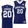 Spencer Johnson Jersey #20 BYU Cougars NIL College Basketball Jersey Lightweight Navy