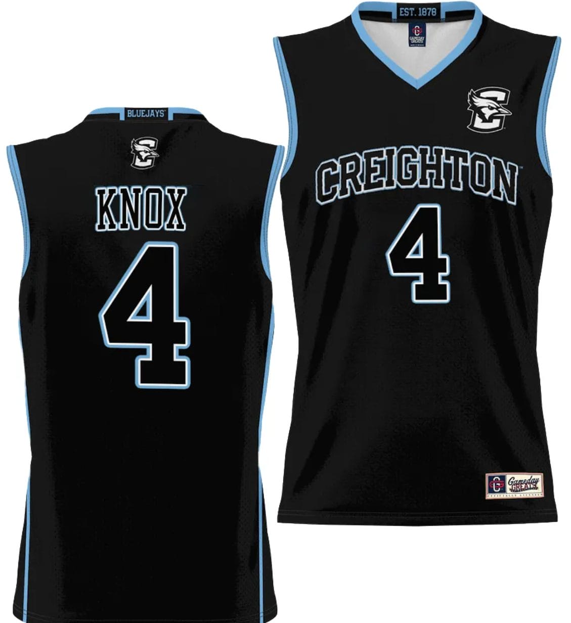 Sterling Knox Jersey #2 Creighton Bluejays College NIL Basketball Lightweight Black 1 Sterling Knox Jersey #2 Creighton Bluejays College NIL Basketball Lightweight Black