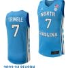 Seth Trimble Jersey #7 North Carolina Tar Heels Replica College Basketball 2023-24 Blue