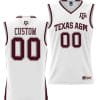 Spencer Johnson Jersey #20 Custom Texas Aggies Jersey Name and Number NIL College Basketball Jersey Lightweight White