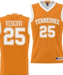 Santiago Vescovi Jersey #25 Tennessee Volunteers NIL College Basketball Lightweight Orange