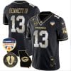 Stetson Bennett Jersey #13 Georgia Bulldogs Vapor Limited Orange Bowl Patch White Black Limited