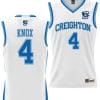 Sterling Knox Jersey #4 Creighton Bluejays College NIL Basketball Lightweight White