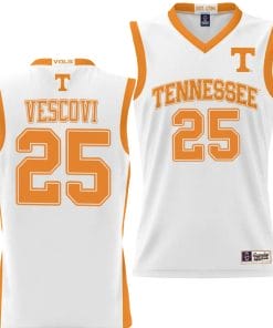 Santiago Vescovi Jersey #25 Tennessee Volunteers NIL College Basketball Lightweight White