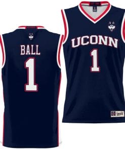 Solomon Ball Jersey #1 UConn Huskies NIL College Basketball Lightweight Navy