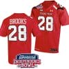 Tahj Brooks Jersey #28 Texas Tech Red Raiders Independence Bowl Patch Football 2023 Red