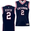 Tristen Newton Jersey #2 UConn Huskies NIL College Basketball Lightweight Navy