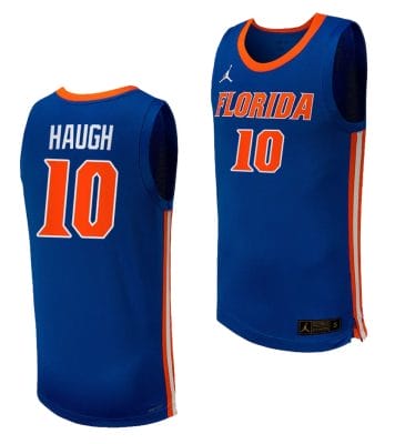 Thomas Haugh Jersey #10 Florida Gators College Basketball 2023-24 Replica Uniform Royal 8 Thomas Haugh Jersey #10 Florida Gators College Basketball 2023-24 Replica Uniform Royal