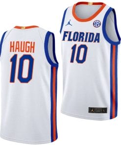 Thomas Haugh Jersey #10 Florida Gators Limited College Basketball 2023-24 Home White
