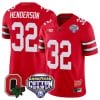 TreVeyon Henderson Jersey #32 Ohio State Buckeyes Good Year Cotton Bowl Patch Football Scarlet