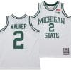 Tyson Walker Jersey #2 Michigan State Spartans 125th Basketball Anniversary 1990 Throwback White 3 Tyson Walker Jersey #2 Michigan State Spartans 125th Basketball Anniversary 1990 Throwback White