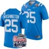 Trey Washington Jersey #25 Ole Miss Rebels Peach Bowl Patch 2024 College Football Blue