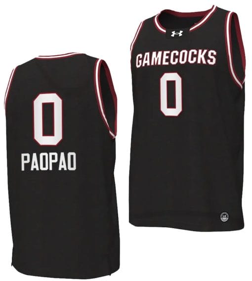 Te Hina Paopao Jersey #0 South Carolina Gamecocks College Basketball 2023-24 Replica Black