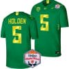 Traeshon Holden Jersey #5 Oregon Ducks Fiesta Bowl Patch 2024 Football Green