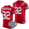 TreVeyon Henderson Jersey #32 Ohio State Buckeyes Cotton Bowl Patch 2023 Football Scarlet