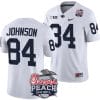 Theo Johnson Jersey #84 Penn State Peach Bowl Patch 2024 College Football White 4 Theo Johnson Jersey #84 Penn State Peach Bowl Patch 2024 College Football White