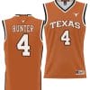 Tyrese Hunter Jersey #4 Texas Longhorns NIL College Basketball Lightweight Orange 5 Tyrese Hunter Jersey #4 Texas Longhorns NIL College Basketball Lightweight Orange