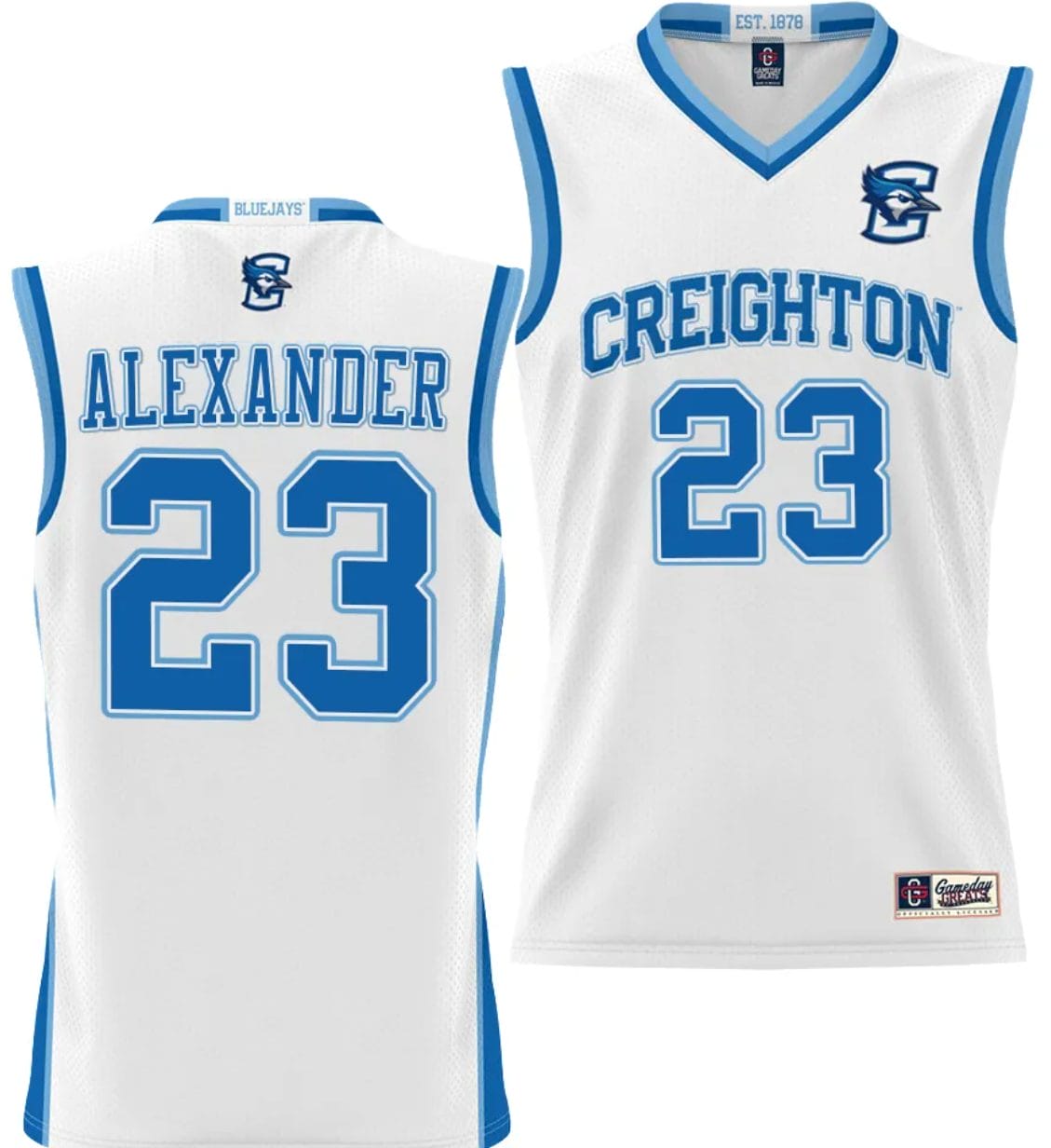 Trey Alexander Jersey #23 Creighton Bluejays College NIL Basketball Lightweight White 1 Trey Alexander Jersey #23 Creighton Bluejays College NIL Basketball Lightweight White
