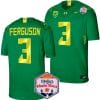Terrance Ferguson Jersey #3 Oregon Ducks Fiesta Bowl Patch 2024 Football Green