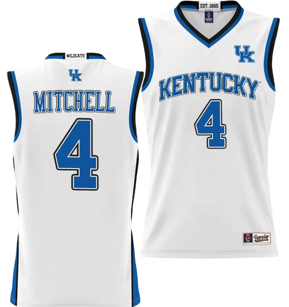 Tre Mitchell Jersey #4 Kentucky Wildcats NIL College Basketball Lightweight White 1 Tre Mitchell Jersey #4 Kentucky Wildcats NIL College Basketball Lightweight White