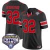TreVeyon Henderson Jersey #32 Ohio State Buckeyes Cotton Bowl Patch Vapor Football Black