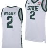 Tyson Walker Jersey #2 Michigan State Spartans Replica Basketball 2023-24 White