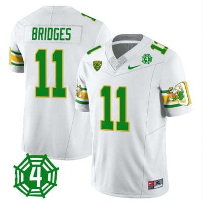 Trikweze Bridges Jersey #11 Oregon Ducks Honor Spencer Webb Patch Football White 8 Trikweze Bridges Jersey #11 Oregon Ducks Honor Spencer Webb Patch Football White